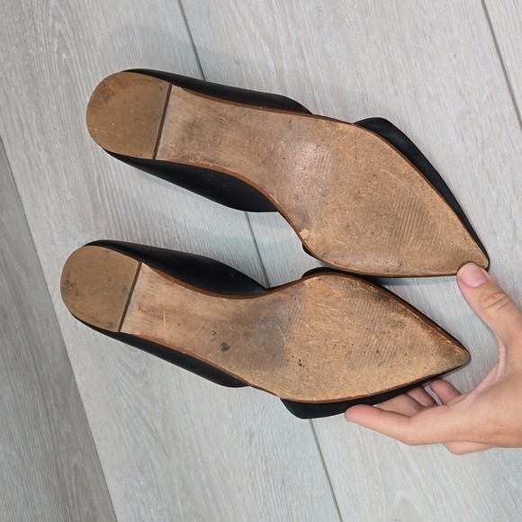 Madewell Women Leather The Pointed Toe Flats shoes sz 7 - Picture 11 of 14
